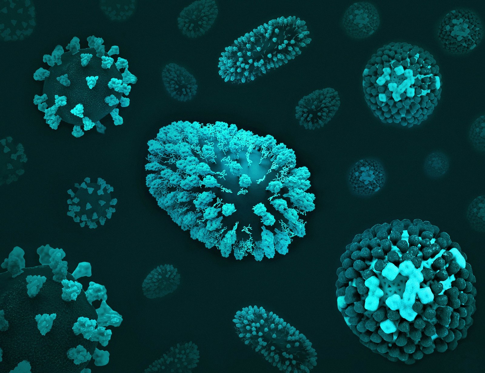 Oral microbiome illustration